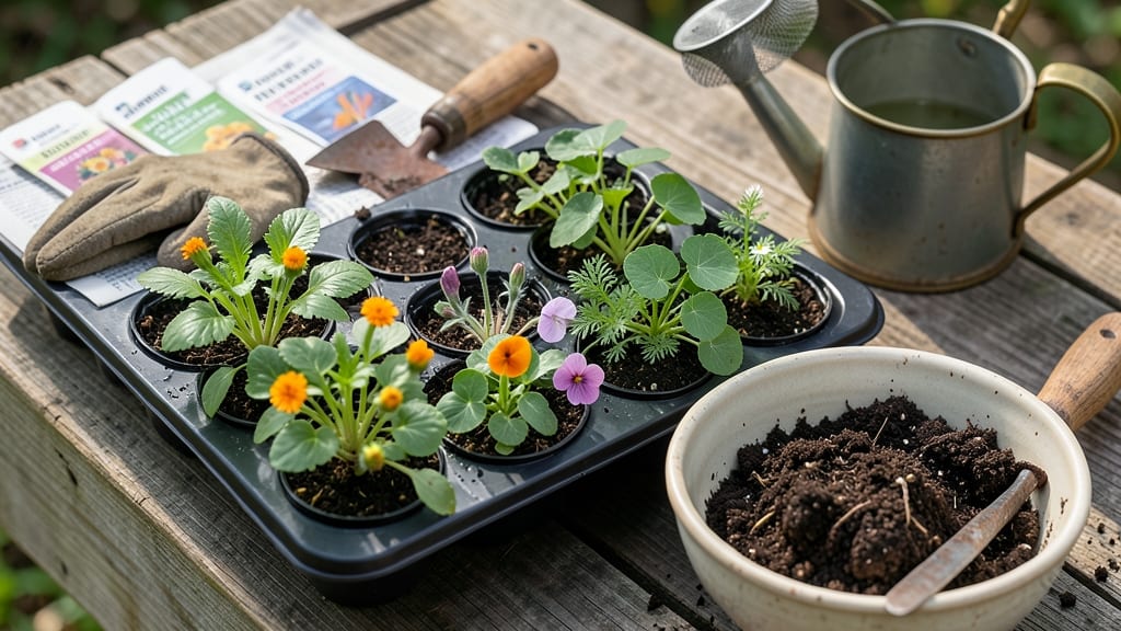 Edible Flower Seed Mix: Twist-Free Harvesting for Viable Year-Round Blooms