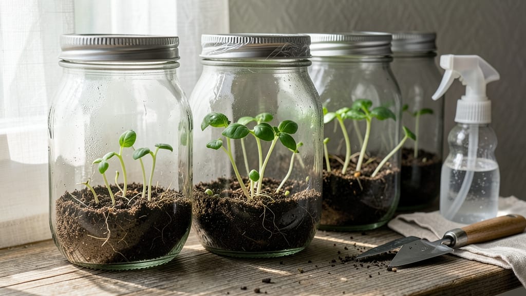 Seed Starting Old Jars: Twist-Off Lids for Effortless Transplanting