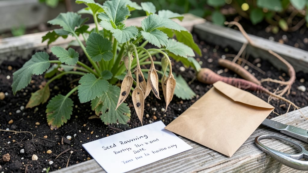 Radish Seed Saving: Twist-Free Pod Technique for Viable Seeds