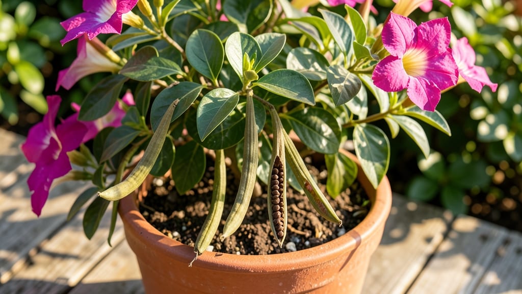Mandevilla Seed Pods: Twist-and-Dry Method for Viable Seeds Next Year