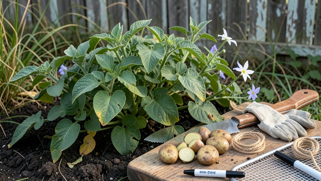 How to Cut Seed Potatoes for Planting: Twist-Free Viability Test Before Storage