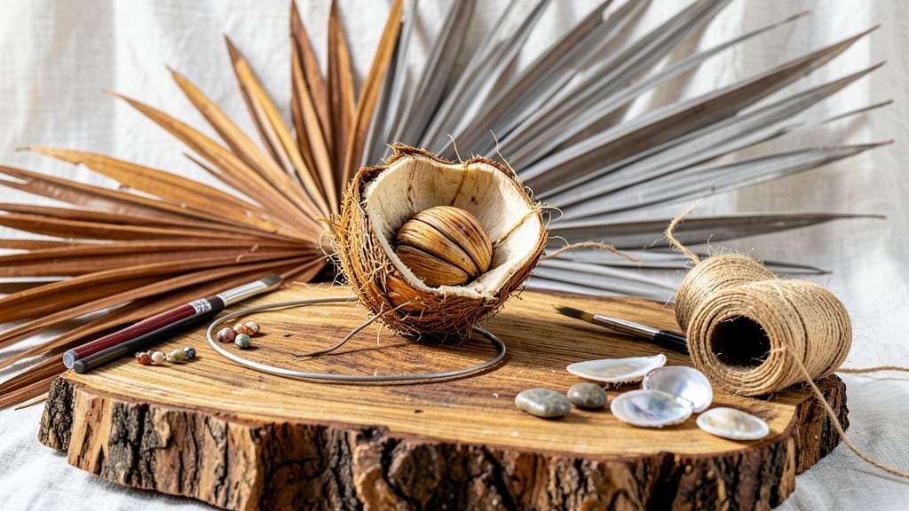 Palm Seed Pod Art: Eco-Friendly Sculptures From Nature’s Canvases