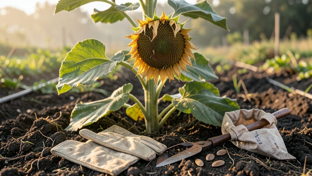 Sunflower Seed Heads: Dry and Store for Next Year’s Blooms