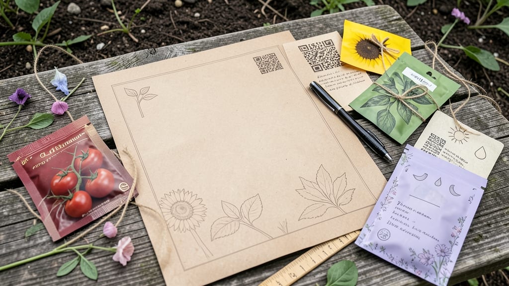 Seed Envelope Template: Customizable Labels for Organized Seed Storage