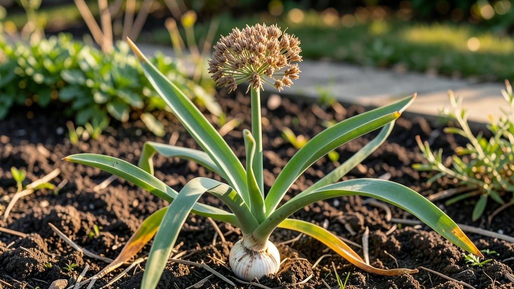 Garlic Seed Heads: Twist-Free Harvesting for Viable Offspring Next Year