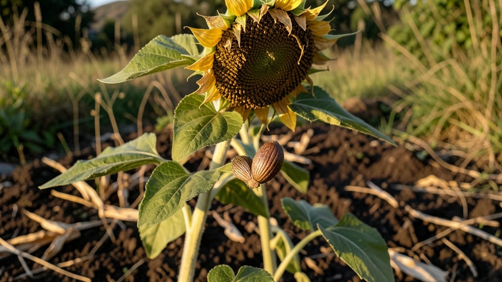 Sunflower Seed Inside: Harvesting Trick to Preserve Viability Without Twisting